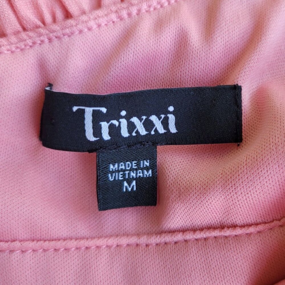 Trixxi Pink Ruffle Babydoll Mini Dress Y2K Girlhood Summer Size M Fits Small - Picture 6 of 9
